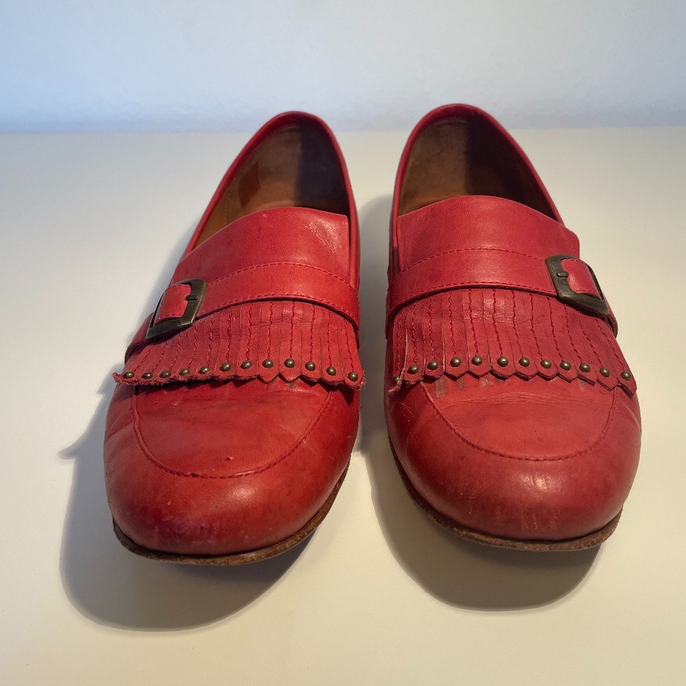 Fluevog Nzame Red Loafers - Women's 11